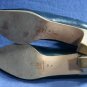 VIA MODA ITALY NAVY ALL LEATHER MID-HEEL PUMPS 10 M