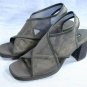 HILLARD & HANSON NAVY MESH FABRIC SLINGBACK PUMPS NEW 8