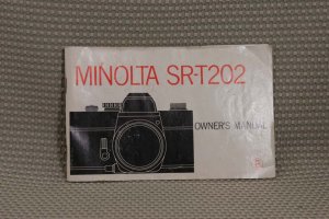 MINOLTA SRT SR-T 202 INSTUCTION BOOK OWNERS MANUAL B314