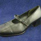THERESIA M BLACK LEATHER MARY JANE SHOES 3/6 $180 NEW
