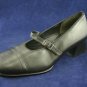 THERESIA M BLACK LEATHER MARY JANE SHOES 3/6 $180 NEW