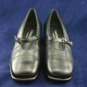 THERESIA M BLACK LEATHER MARY JANE SHOES 3/6 $180 NEW