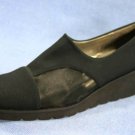 PETER KAISER $195 WOMENS BLACK WEDGE LOAFERS 8.5 NEW