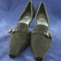 STUART WEITZMAN BLK SUEDE D'ORSAY PUMPS 8 AA WORN ONCE