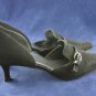 STUART WEITZMAN BLK SUEDE D'ORSAY PUMPS 8 AA WORN ONCE
