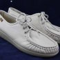 SAS WOMENS BEIGE LEATHER HANDSEWN OXFORDS 8 N BRAND NEW