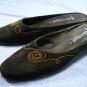 AQUATALIA MARVIN K. BLACK SUEDE MULES FLAT 7 M NEW $195
