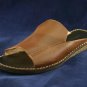 RALPH LAUREN WOMENS BRN LEATHER SLIDE SANDALS 6 B EUC