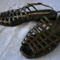ANNE KLEIN COLLECTION WOMENS BLACK FLAT SANDALS 5.5 M