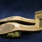 THE SAK WOMENS GREEN & BLK LEATHER SLIDE SANDALS 8 M
