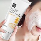 Gold Fullerene Facial Cleanser Foam Face Wash Collagen Shrink Pores Cleansing