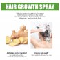 Hair Growth Spray Ginger Massage Scalp Damaged Treatment Solution Nourish