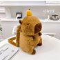 Capybara Plush Backpack Kawaii Fashion Plushie Doll Fur Pendant Children's Shoulder Bag