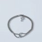 Men's Fashion Double Chain Cross Hollow Wrist Bracelets Lobster Claw Clasp Stainless Steel
