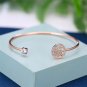 Female White Zircon Stone Bracelet Tree Of Life Adjustable Bracelets For Women
