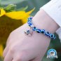 Classic Turkish Lucky Evil Eye Bracelets for Men Women Blue Evil Eye Palm Butterfly Pendant