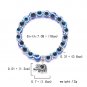 Classic Turkish Lucky Evil Eye Bracelets for Men Women Blue Evil Eye Palm Butterfly Pendant