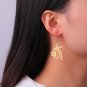 Hummingbird Stainless Steel Earrings Animal Exquisite Pendant