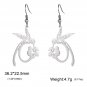 Hummingbird Stainless Steel Earrings Animal Exquisite Pendant