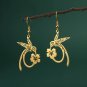 Hummingbird Stainless Steel Earrings Animal Exquisite Pendant