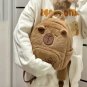 Kawaii Capybara Plush Backpack for Women Versatile Cartoon Funny Capibala