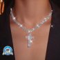 Fashion Hip Hop Ice Out Square Crystal Pendant Necklace for Men and Women Street Last Party