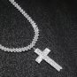 Fashion Hip Hop Ice Out Square Crystal Pendant Necklace for Men and Women Street Last Party