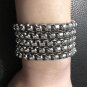 New Tactical EDC Stainless Steel Faucet Box Chain Bracelet Solid Metal Self