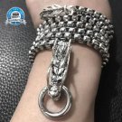 New Tactical EDC Stainless Steel Faucet Box Chain Bracelet Solid Metal Self