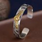 Punk Gold Color Eagle Animal Print Cuff Bracelet Men Cuff Bangles Male Charm