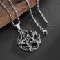 Jewelry Round Celtic Knot Necklace for Men Nordic Rune Amulet