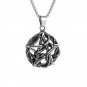 Jewelry Round Celtic Knot Necklace for Men Nordic Rune Amulet
