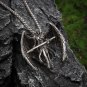 Retro Mythical Sword Archangel Michael Wings Pendant Necklace