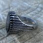 Flower Band Oval Natural Stone Rings For Women Vintage Look Antique