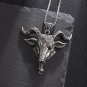 Retro Gothic Angel Goat Head Pendant Demon Eye Necklace Religious