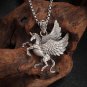 Classic Punk Mechanical Style Angel Warrior Pendant Necklace Men