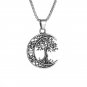 Retro Nordic Style Slavic Old Man Faith Pendant Necklace for Men High Quality