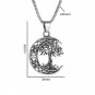 Retro Nordic Style Slavic Old Man Faith Pendant Necklace for Men High Quality
