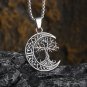 Retro Nordic Style Slavic Old Man Faith Pendant Necklace for Men High Quality