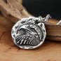 New Vintage Domineering Eagle Head Pendant Necklaces 316L Stainless Steel
