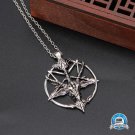 Pentagram Sabbatic Goat Head Pendant Necklaces Baphomet LaVeyan