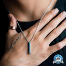 Popular Classic Rectangular Pendant Necklace for Men's Stainless Steel