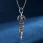Retro Buddhist Exorcist Vajra Pendant Necklace Fashion Religious Good Luck