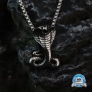 Retro Gothic Viper Black Mamba Animal Necklace Men's Fashion Personality