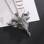 Retro Gothic Angel Goat Head Pendant Demon Eye Necklace Religiou