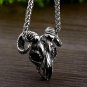 Retro Gothic Angel Goat Head Pendant Demon Eye Necklace Religiou