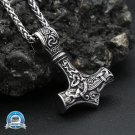 Vintage Classic Vikings Thor Mjolnir Hammer Pendant Necklace Men