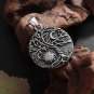 Stainless Steel Witchcraft Pentagram Necklace for Men Jewish Hebrew