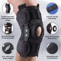 Hinged Knee Brace with Side Stabilizers & Patella Gel Pads &acirc;�� Pain Relief & Injury Support