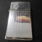 Vintage Zippo 1971 Lighter Silver Stripes Good Condition   #tltm05